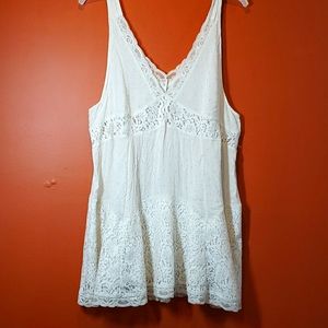 Free People slip lace mini dress